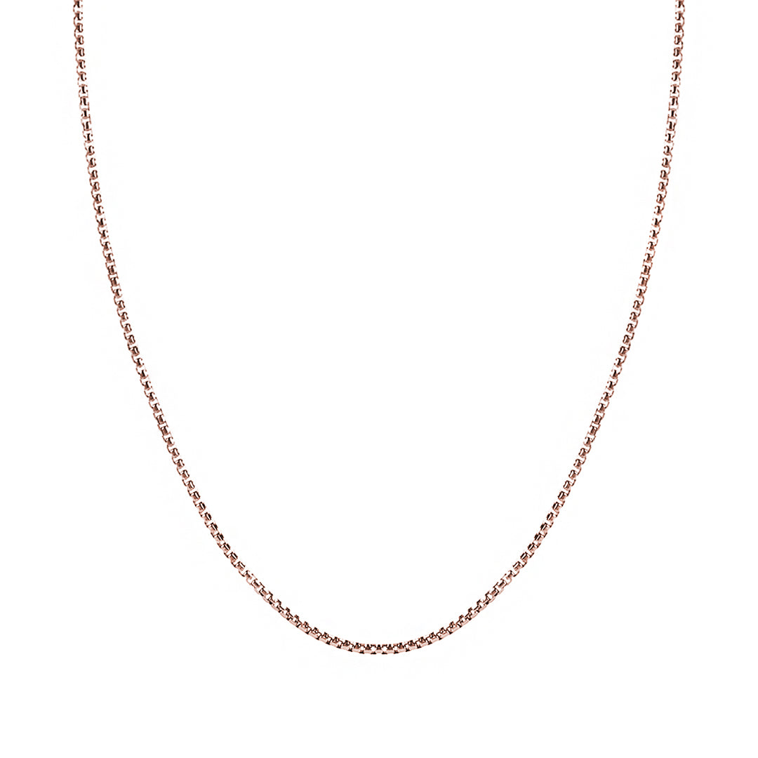 Atolyestone Minimalist Kübik Zincir Kolye - Rose Altın