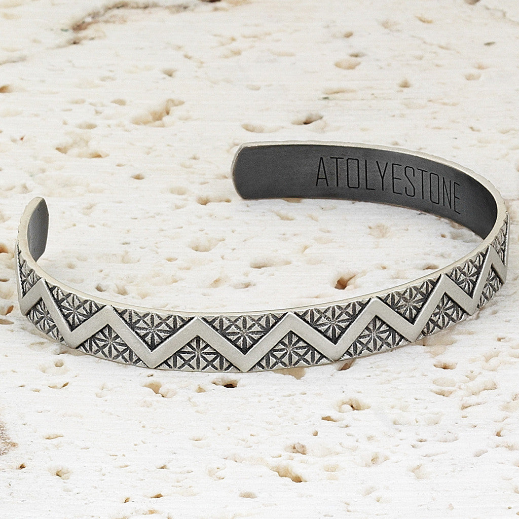 Zikzak Cuff Bileklik - Cuff Bracelets - Atolyestone Türkiye