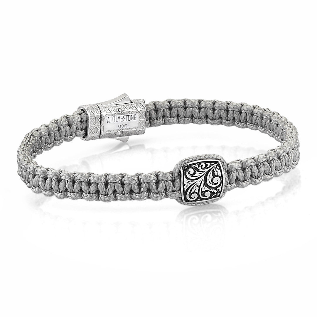 Classic Solitaire Macrame Bracelet - Macrame Bracelets - Atolyestone Türkiye
