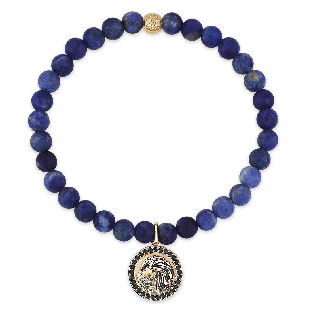 Kartal Doğal Taş Bileklik - Altın - Beaded Charm Bracelets - Atolyestone Türkiye