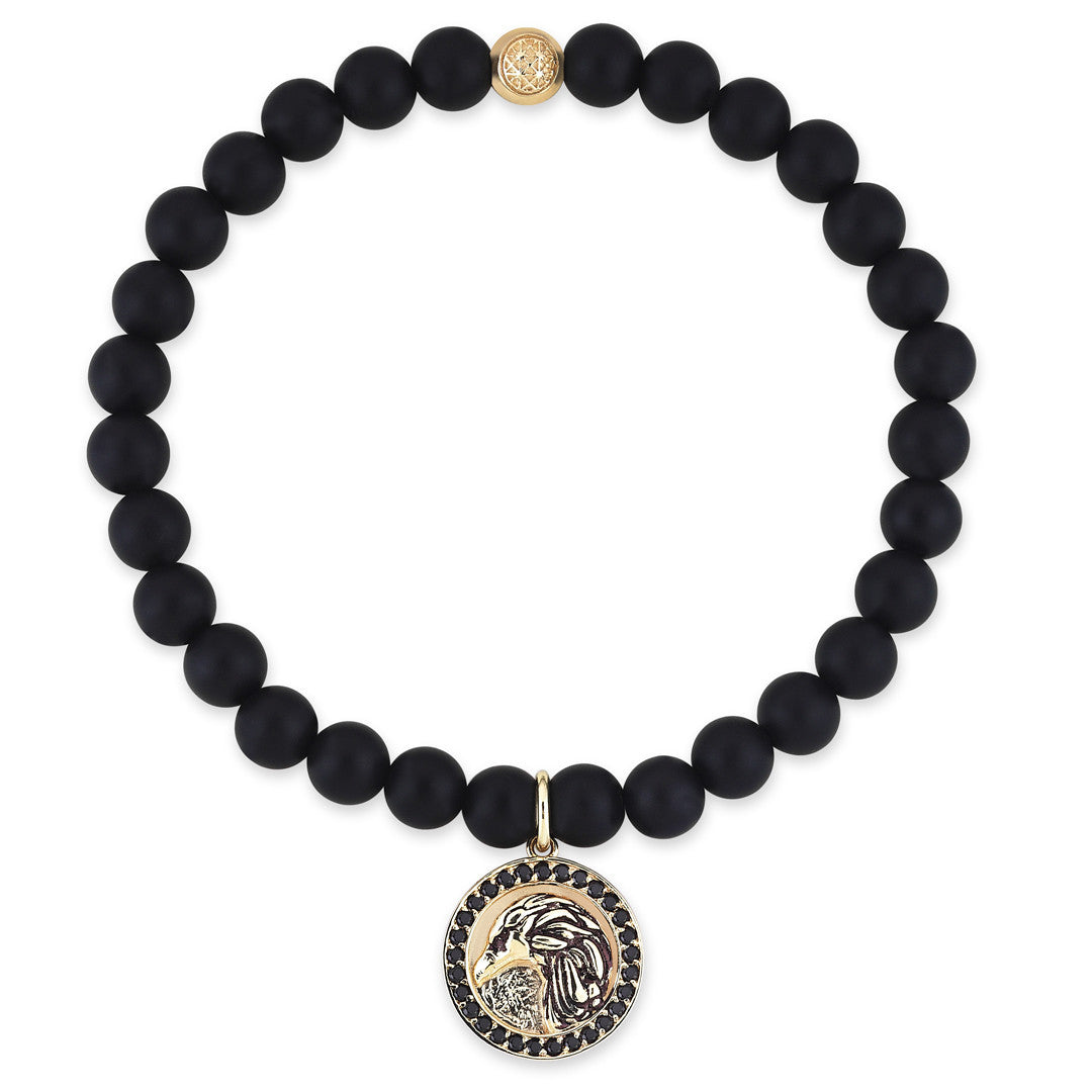 Kartal Doğal Taş Bileklik - Altın - Beaded Charm Bracelets - Atolyestone Türkiye
