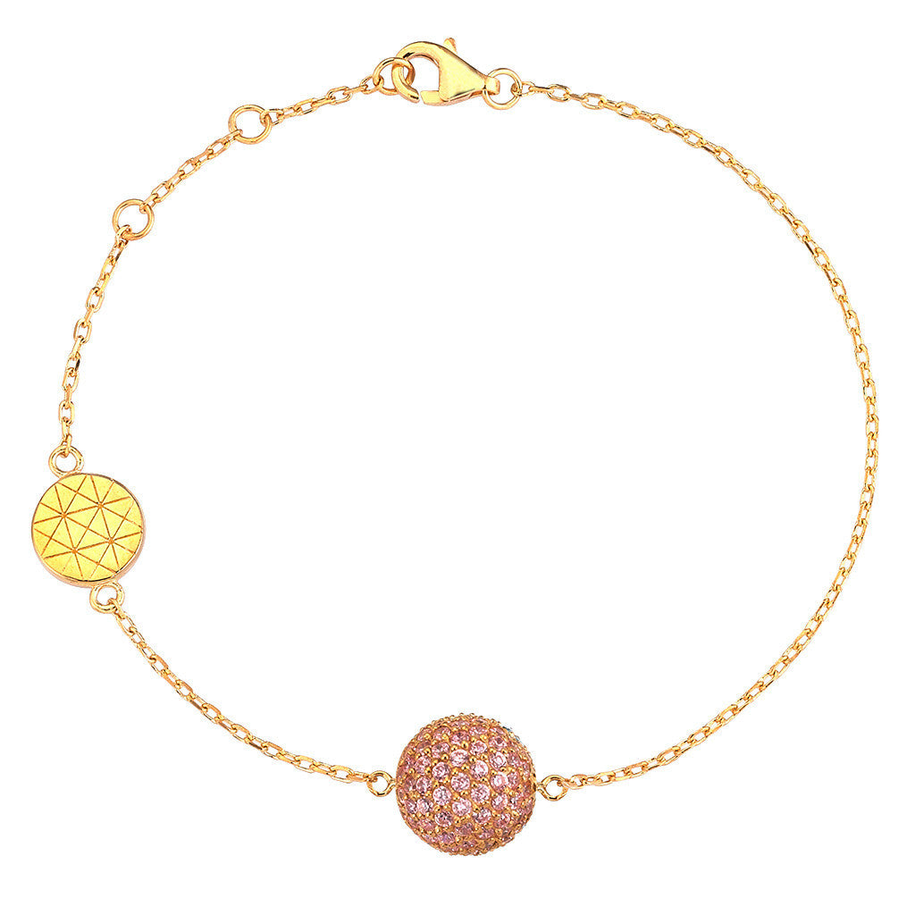 Taşlı Zincir Bileklik - Charm Bracelet - Atolyestone Türkiye