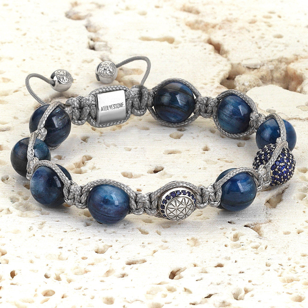 Kyanit Makrome Bileklik - Macrame Bracelet - Atolyestone Türkiye
