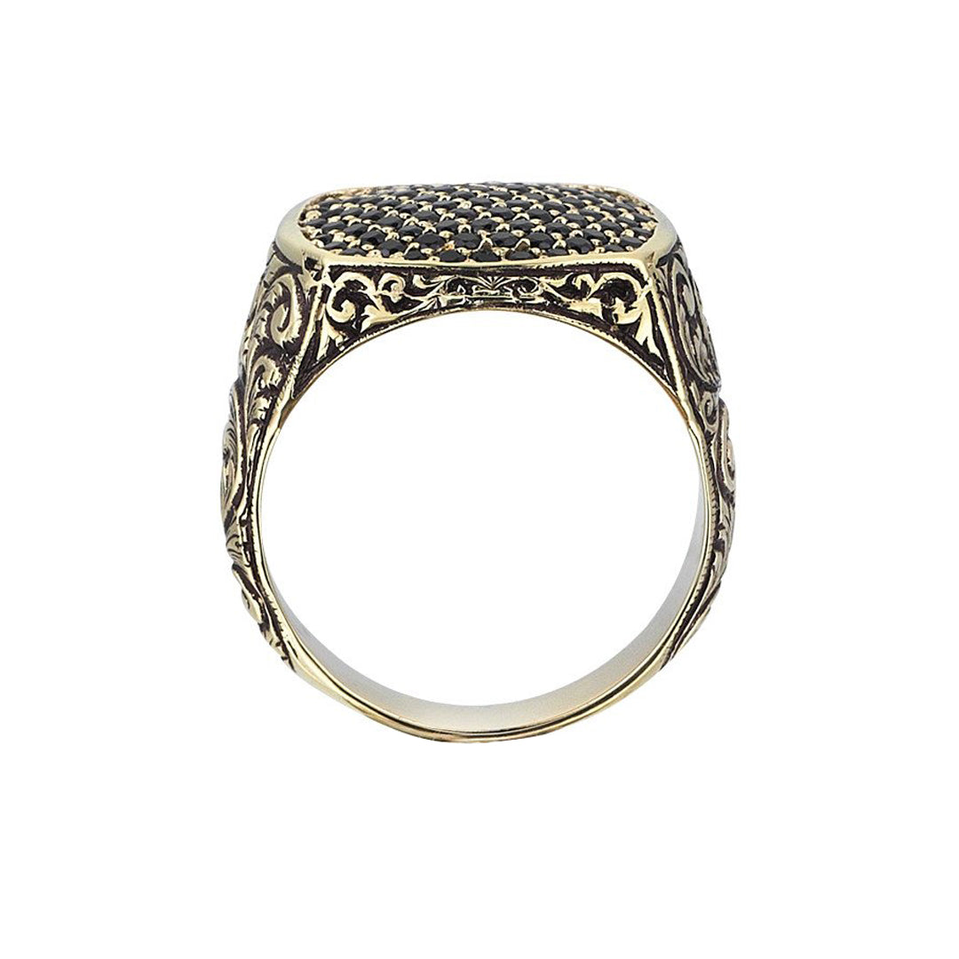 Klasik Taşlı Yüzük - Altın