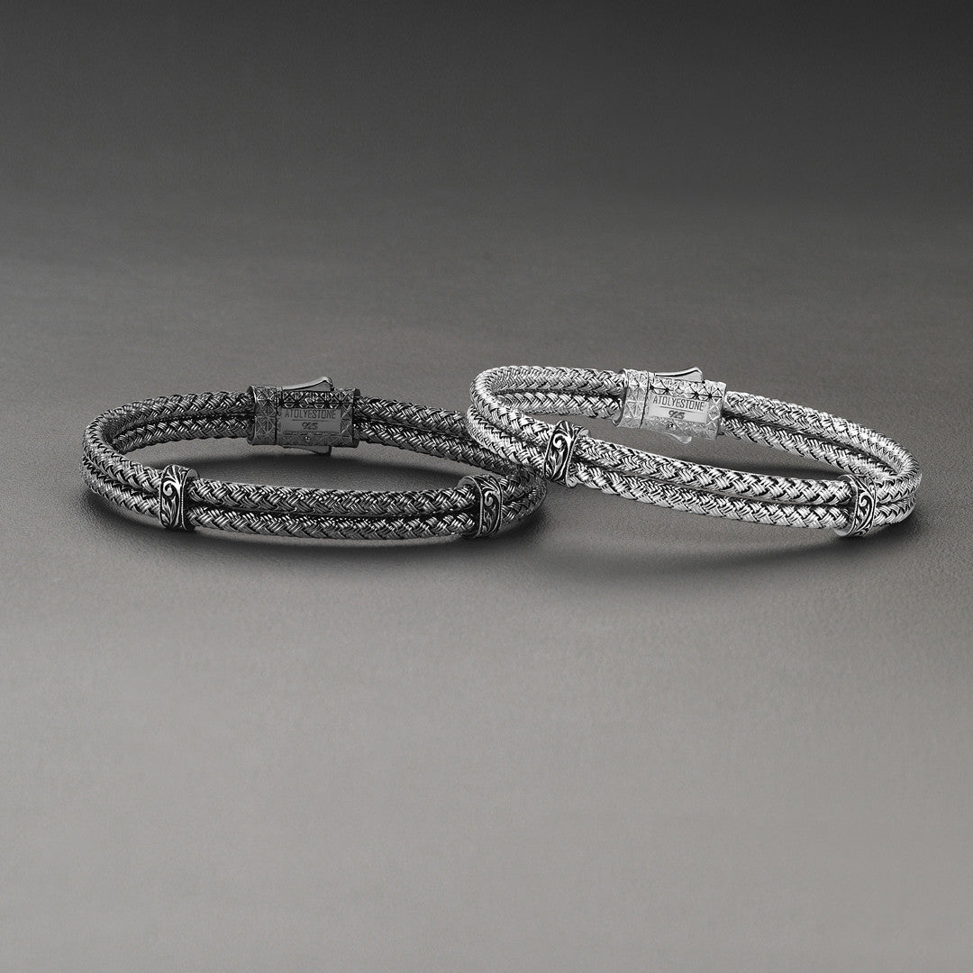 KLASİK BİLEKLİK - Braided Bangle Bracelets - Atolyestone Türkiye