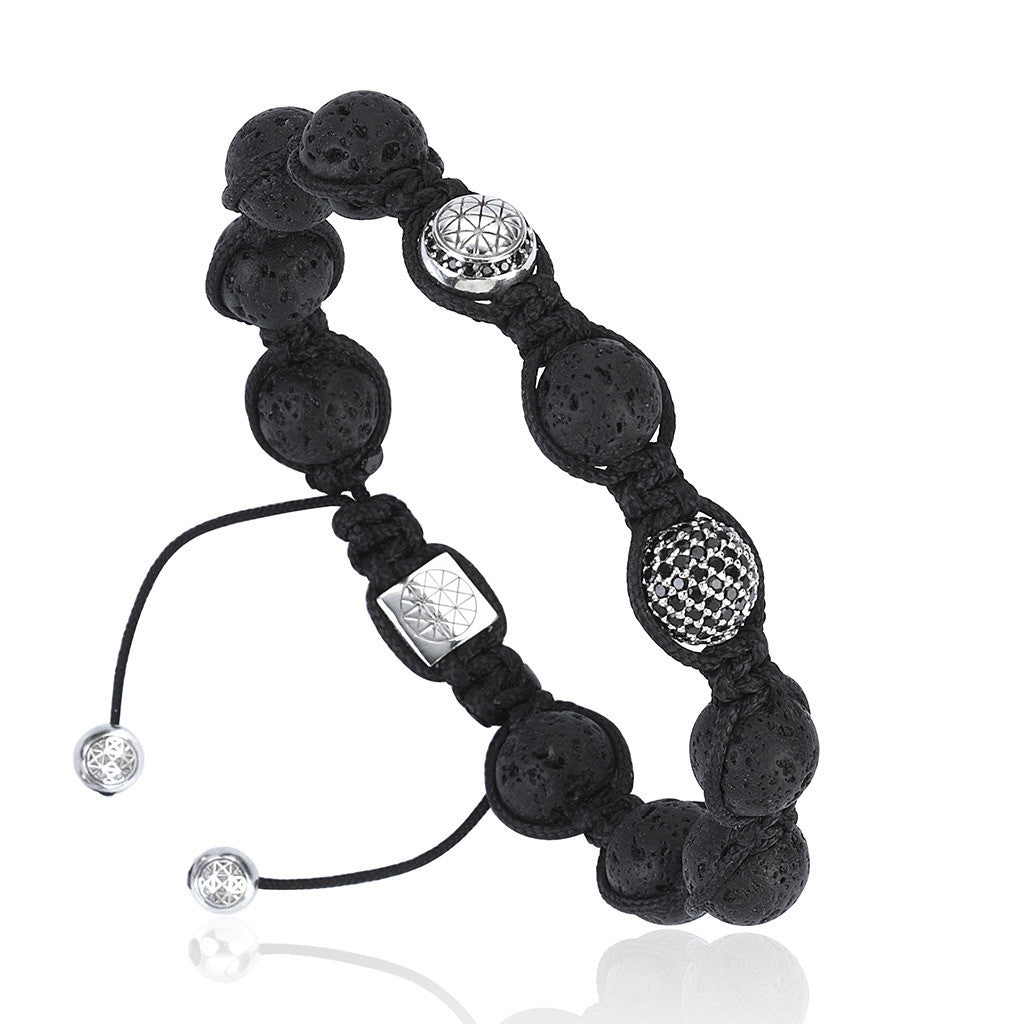 Lav Taşı Makrome Bileklik - Macrame Bracelet - Atolyestone Türkiye