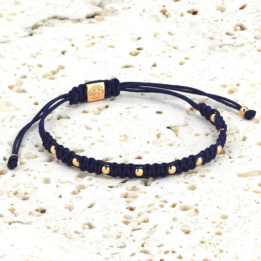 Gümüş Toplu Makrome BİLEKLİK - Macrame Bracelet - Atolyestone Türkiye