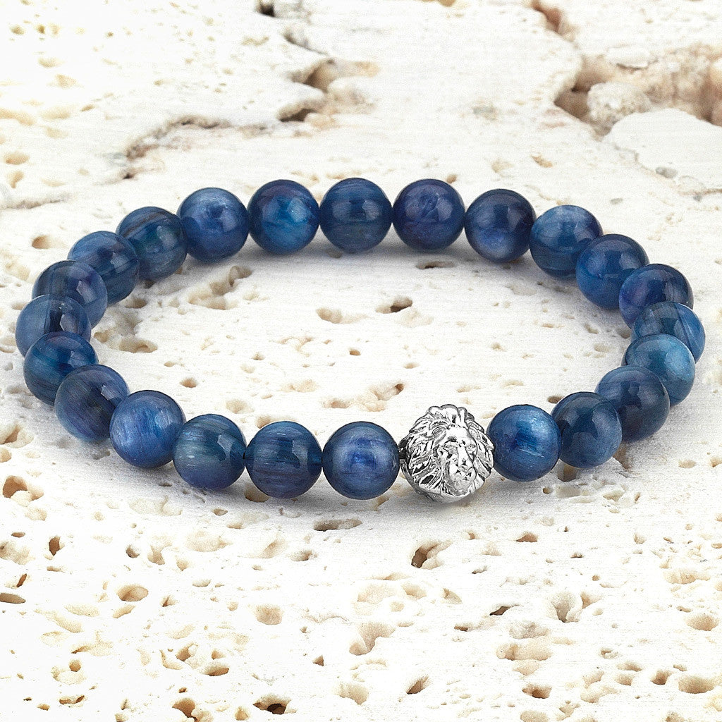 Aslan BİLEKLİK - Kyanİt - Leo Beaded Bracelet - Atolyestone Türkiye