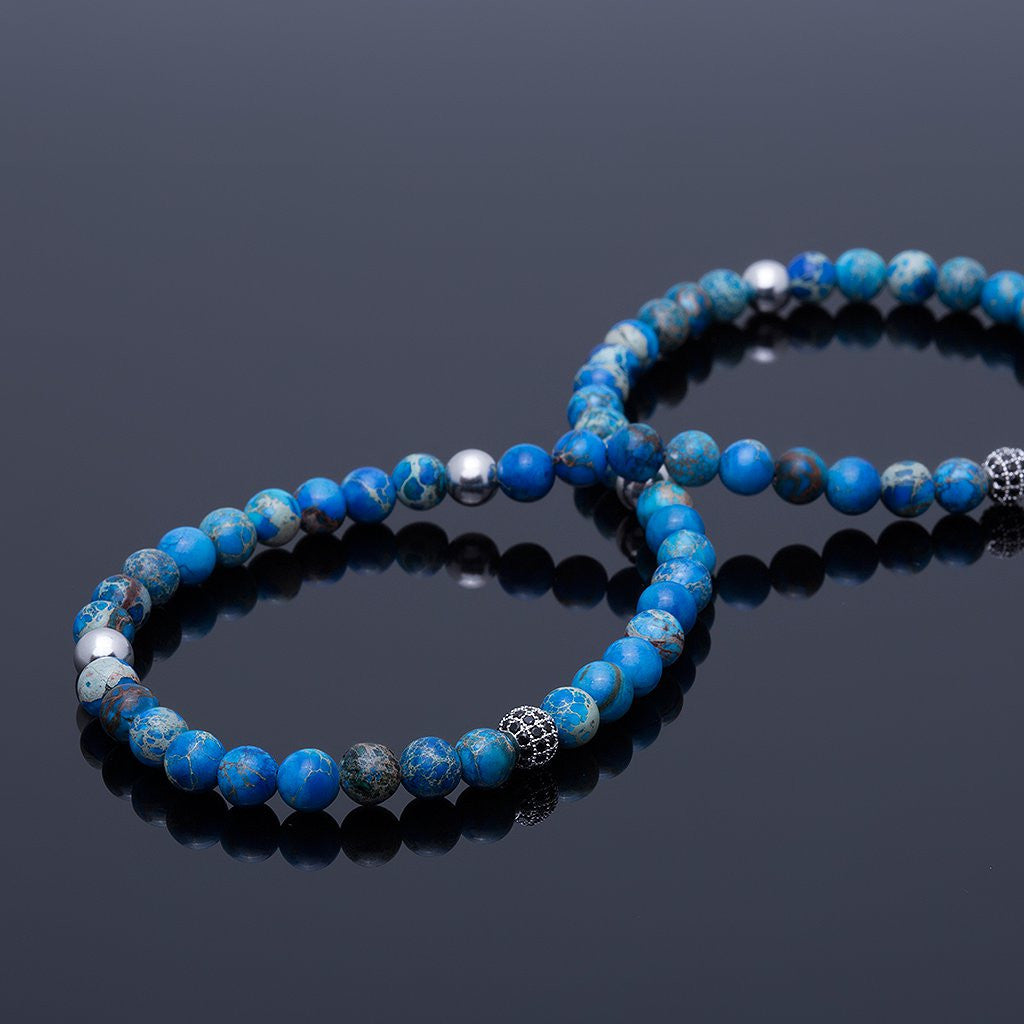 Jasper Çİft Sıra Bİleklİk - Double Bead Bracelet - Atolyestone Türkiye
