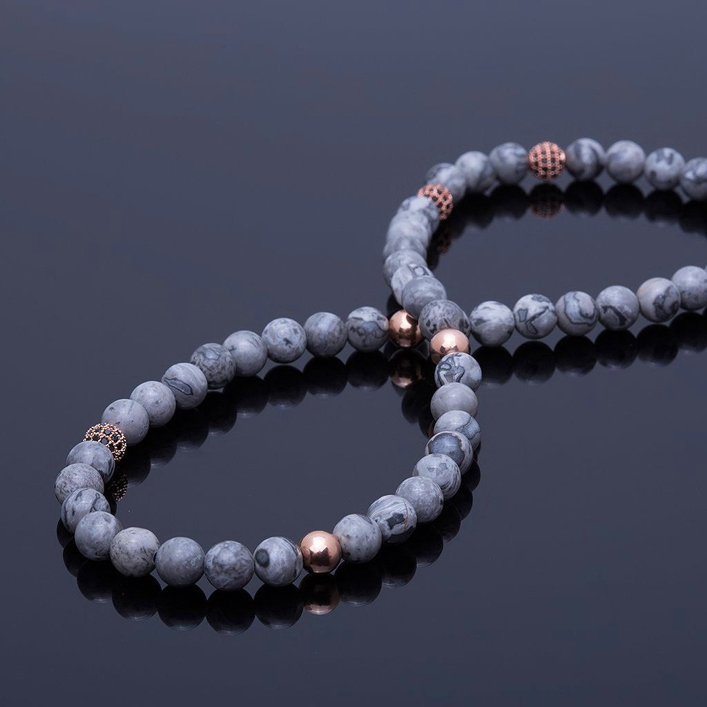 Jasper Çİft Sıra Bİleklİk - Double Bead Bracelet - Atolyestone Türkiye