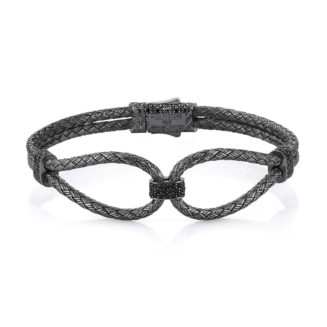 Sonsuzluk Bİlezİk - Braided Bangle - Atolyestone Türkiye