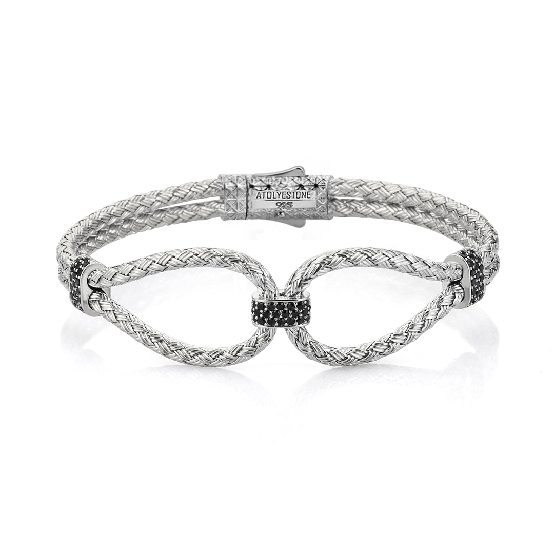 Sonsuzluk Bİlezİk - Braided Bangle - Atolyestone Türkiye