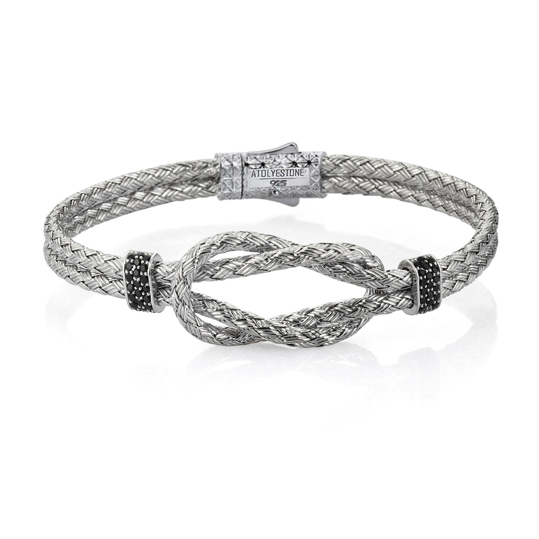 Düğüm Bİlezİk -  Braided Bangle - Atolyestone Türkiye