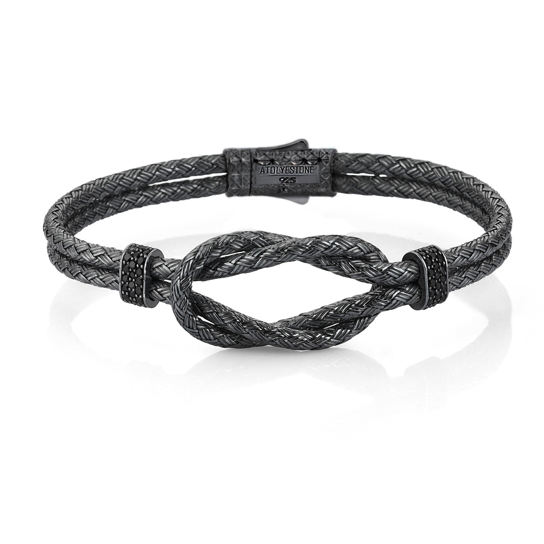 Düğüm Bİlezİk -  Braided Bangle - Atolyestone Türkiye