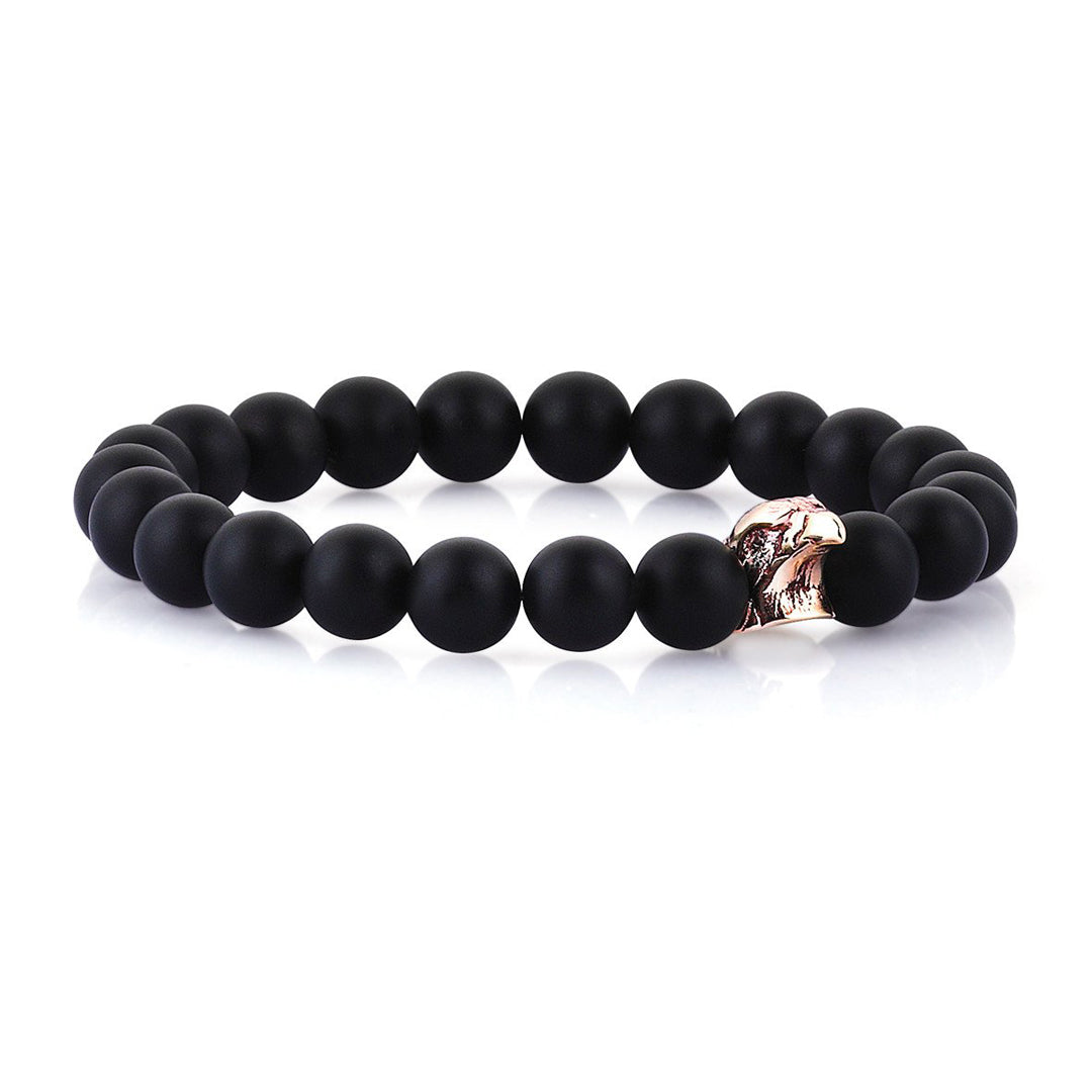 Kartal Doğal Taş Bileklik - Rose Altın