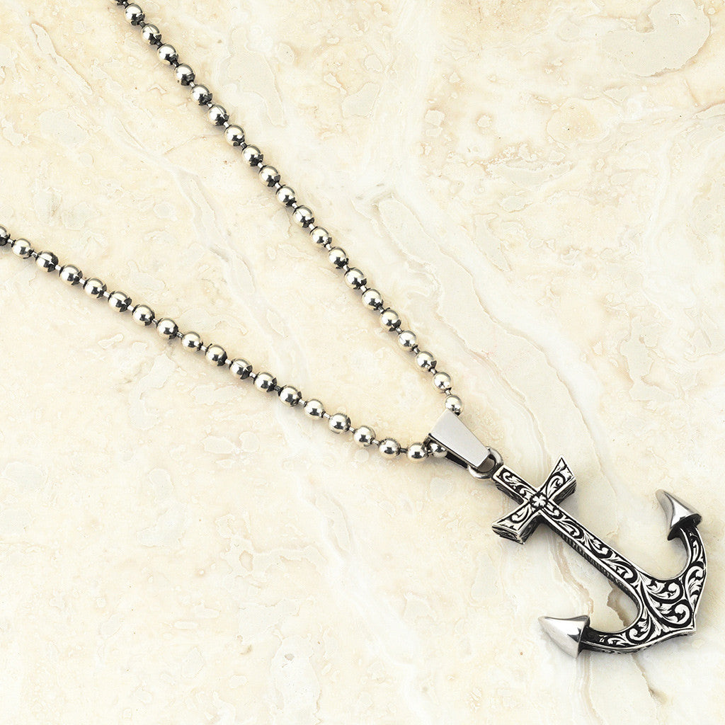 Çapa Kolye ( Sadece Kolye ucu ) - Mens Necklace - Atolyestone Türkiye