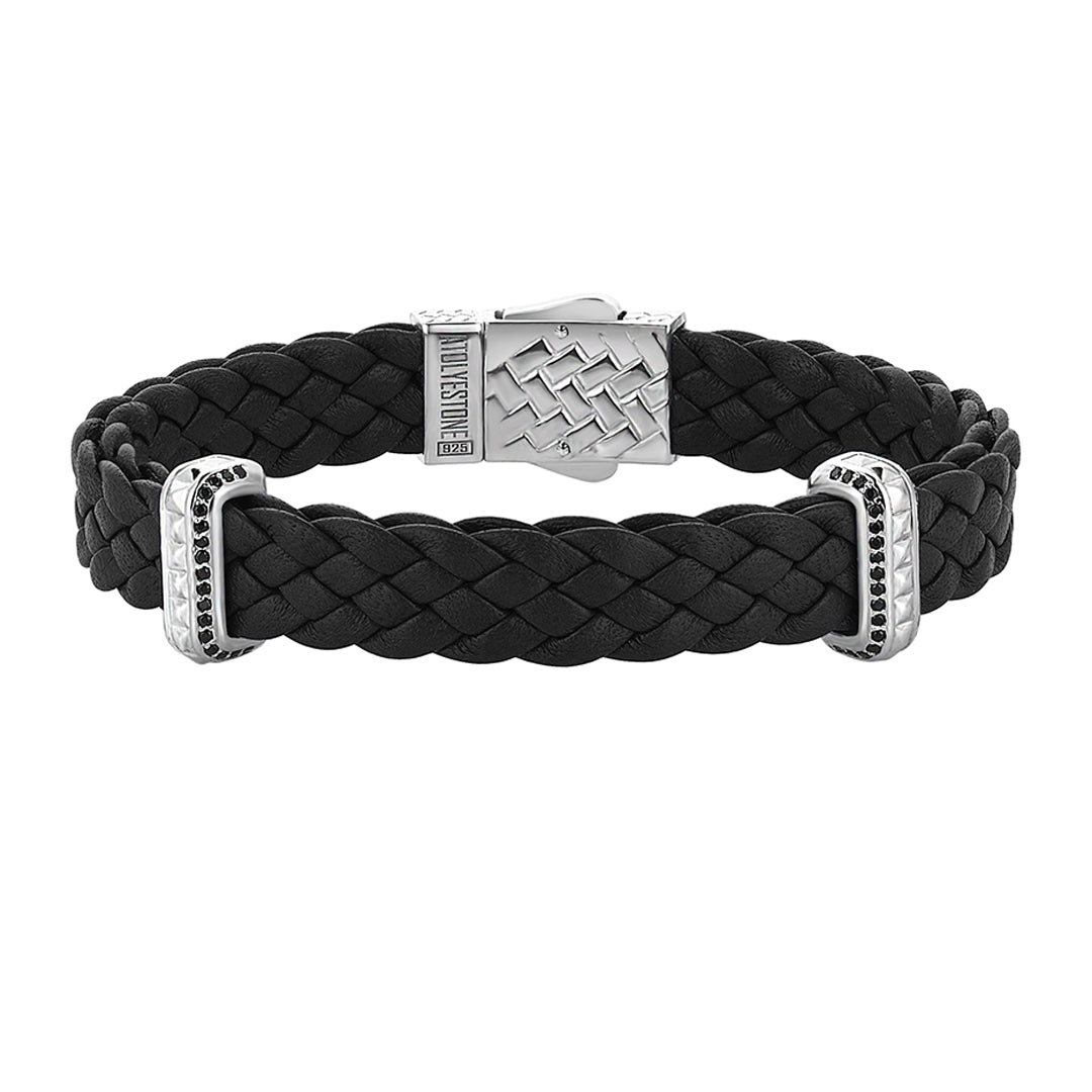 İkonik Element Deri Bileklik