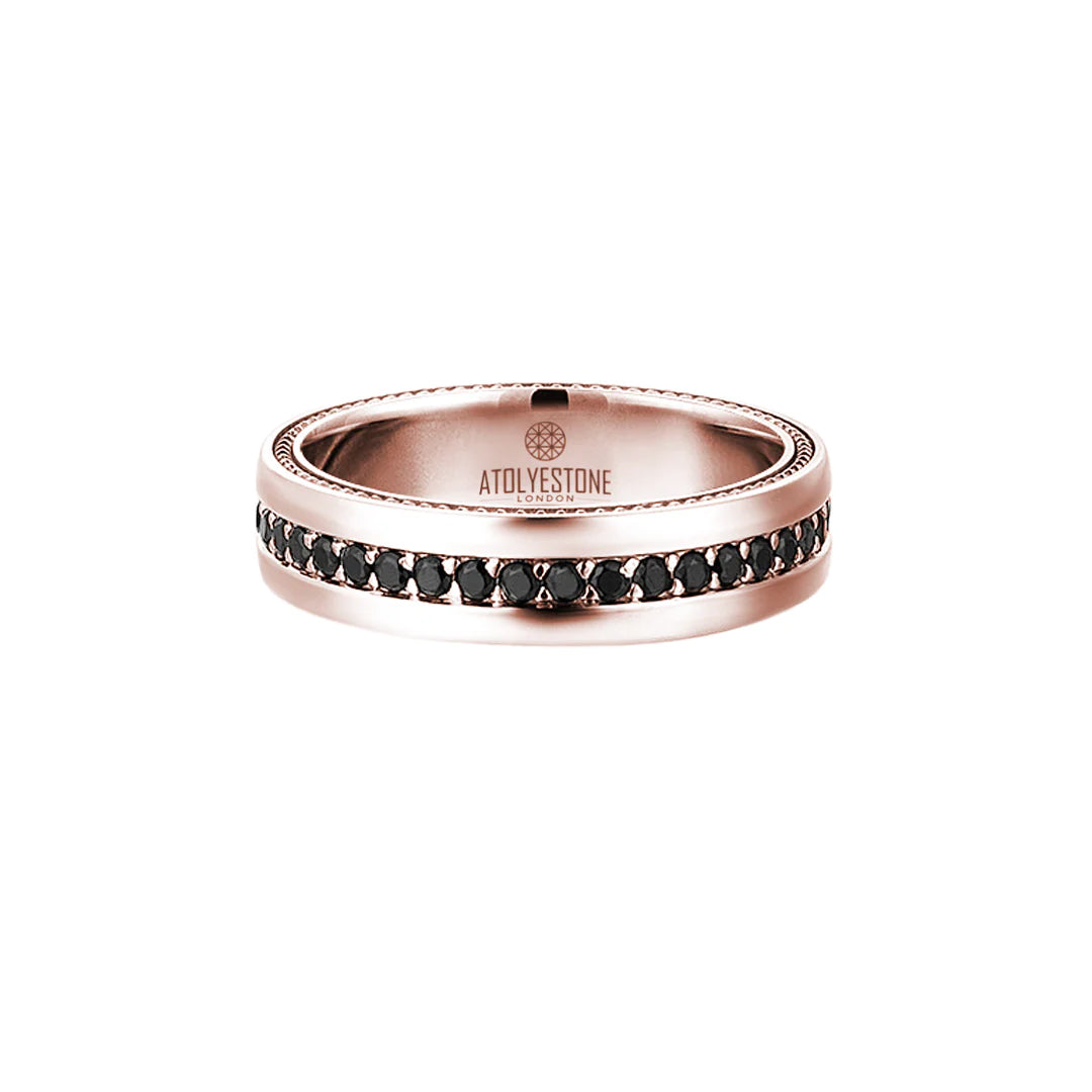 5.5 mm Taşlı Alyans Yüzük - Altın