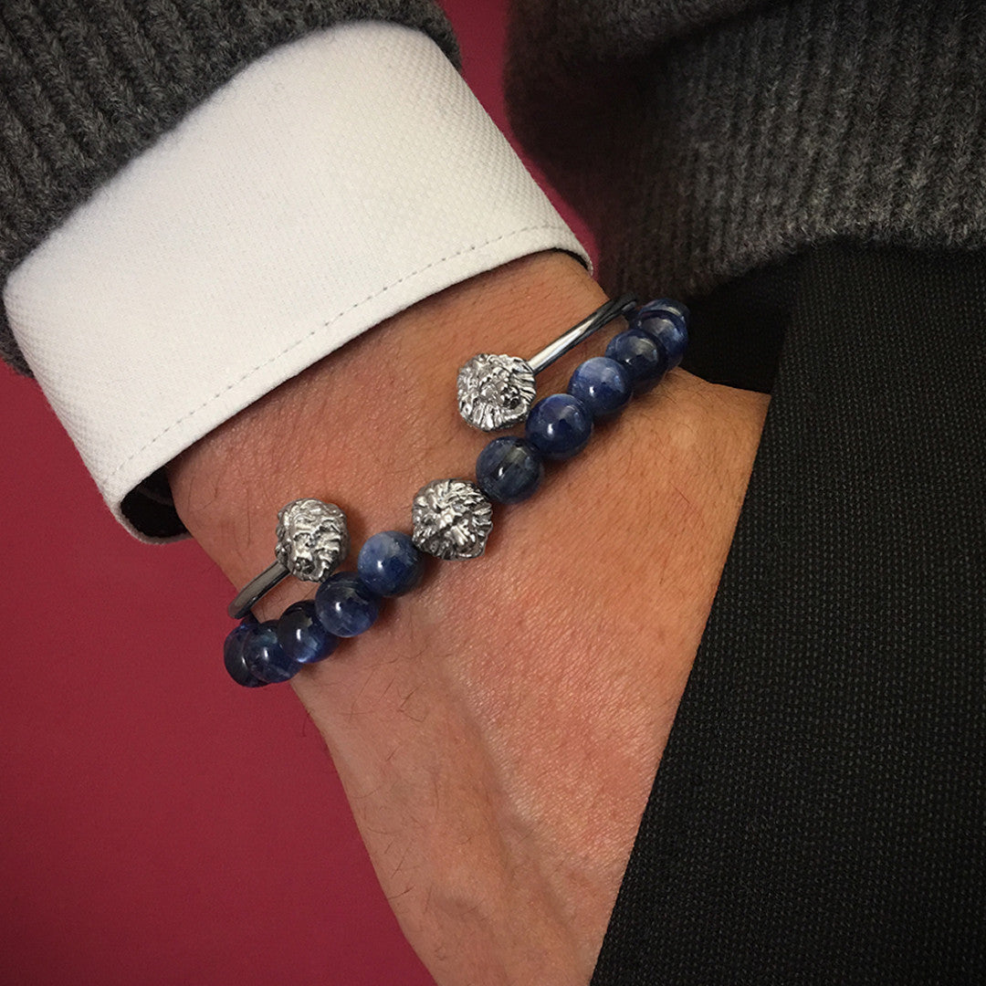 Aslan BİLEKLİK - Kyanİt - Leo Beaded Bracelet - Atolyestone Türkiye