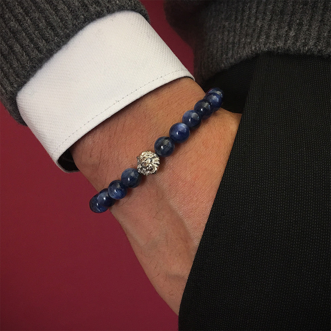Aslan BİLEKLİK - Kyanİt - Leo Beaded Bracelet - Atolyestone Türkiye