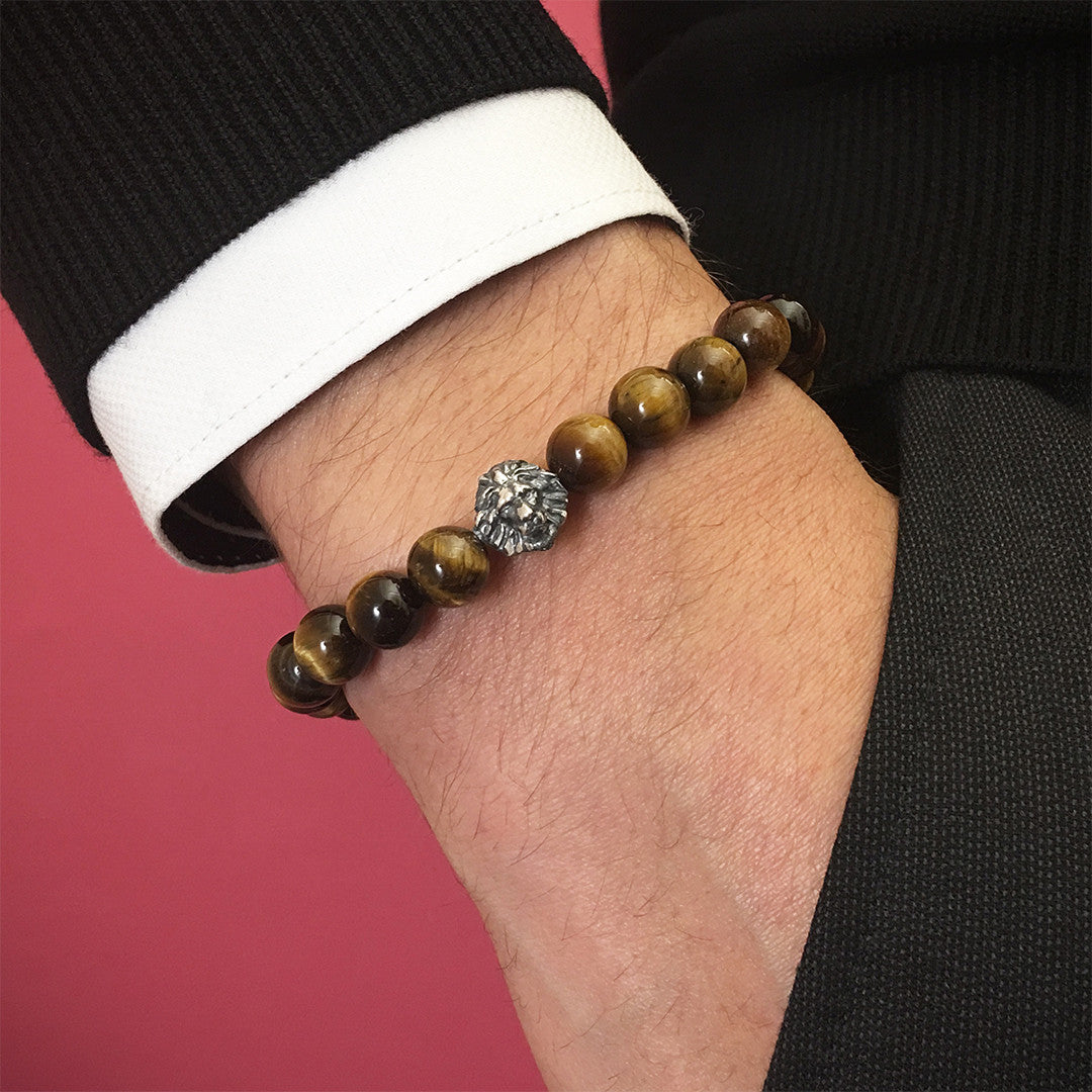 Aslan BİLEKLİK - Kaplangözü - Leo Beaded Bracelet - Atolyestone Türkiye