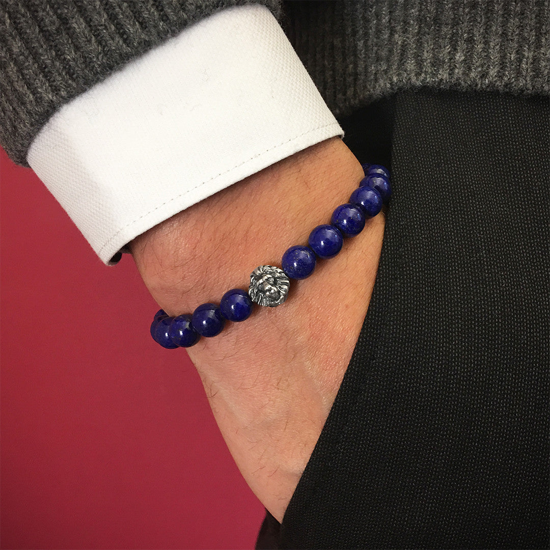 Aslan Bileklik - Lapis Lazuli - Leo Bracelet - Atolyestone Türkiye