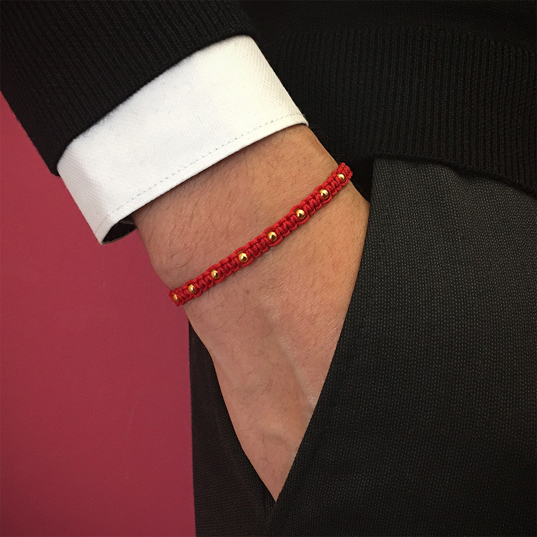 Gümüş Toplu Makrome BİLEKLİK - Macrame Bracelet - Atolyestone Türkiye