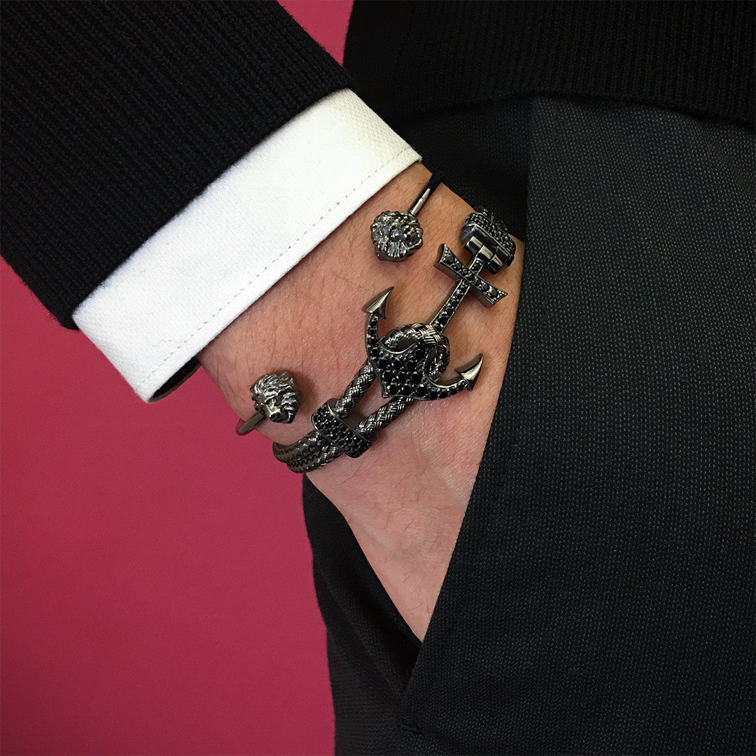 Çapa Bileklik - Braided Bangle - Atolyestone Türkiye