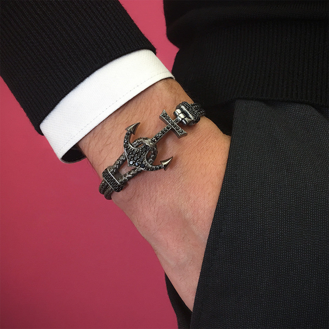 Çapa Bileklik - Braided Bangle - Atolyestone Türkiye