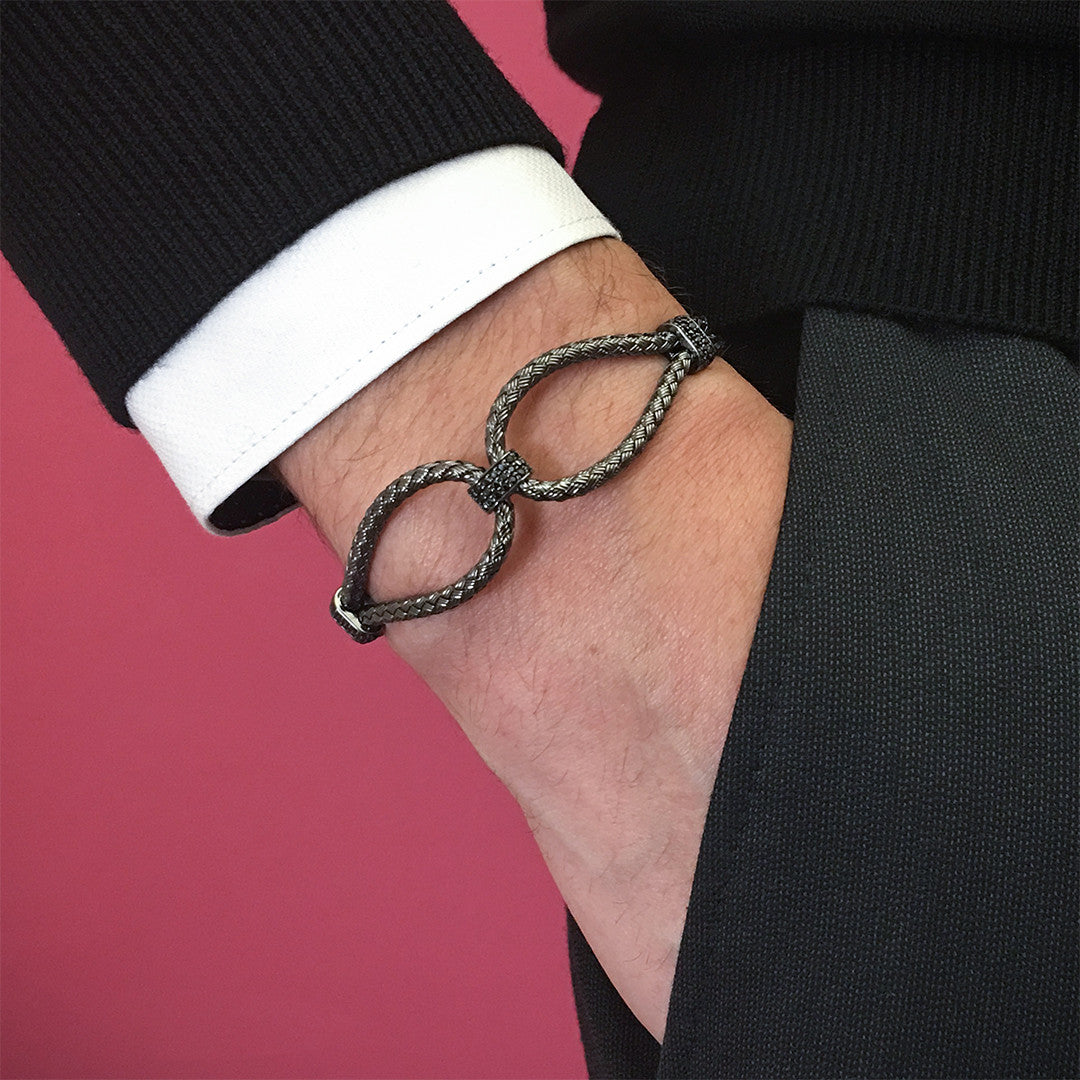 Sonsuzluk Bİlezİk - Braided Bangle - Atolyestone Türkiye