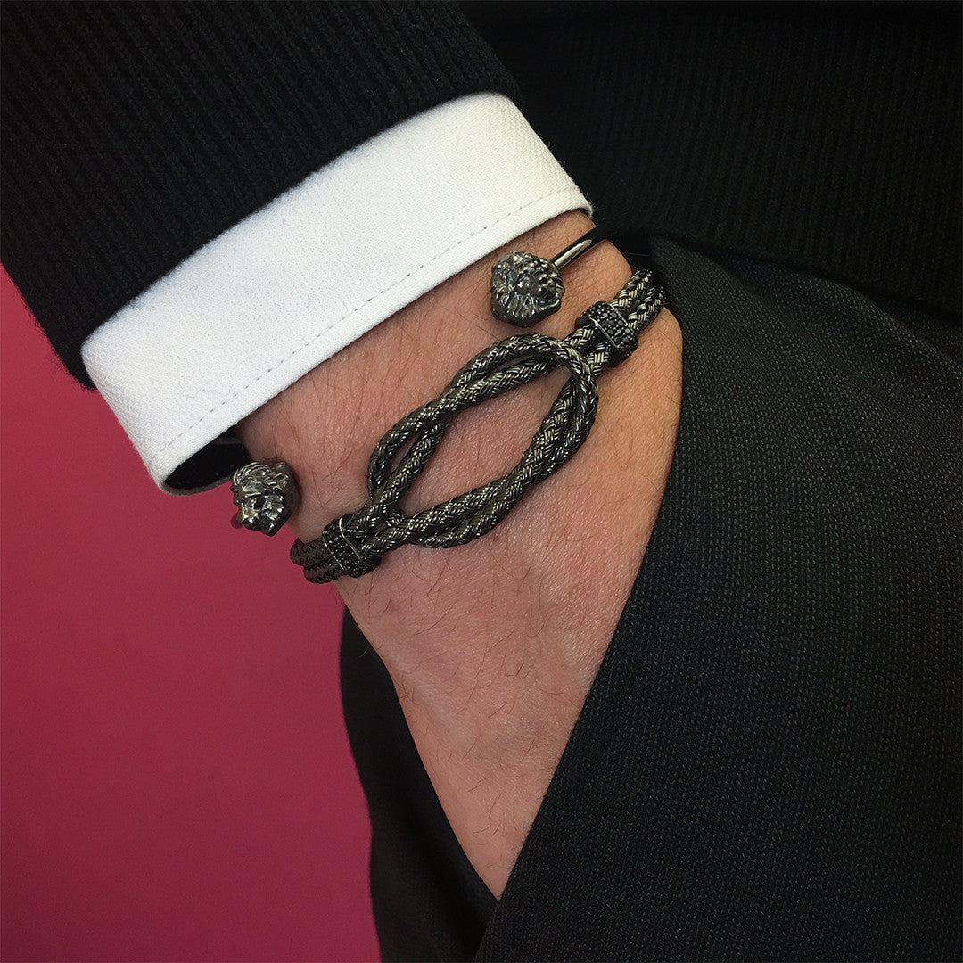 Düğüm Bİlezİk -  Braided Bangle - Atolyestone Türkiye