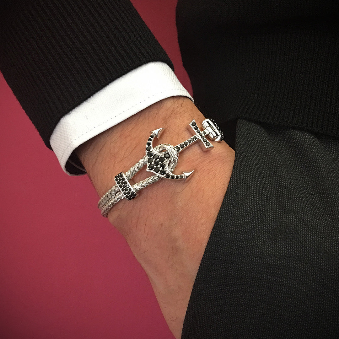 Çapa Bileklik - Braided Bangle - Atolyestone Türkiye