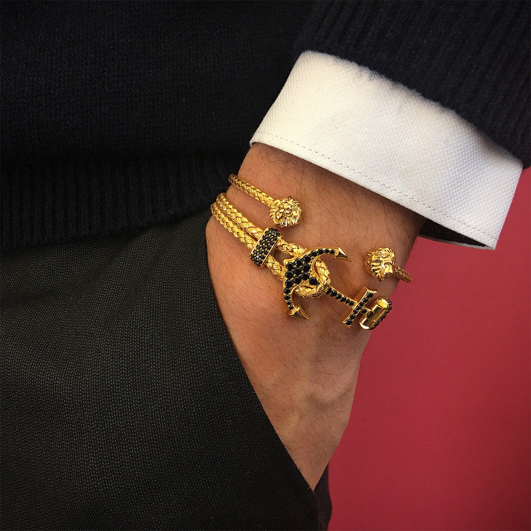 Çapa Bileklik - Braided Bangle - Atolyestone Türkiye