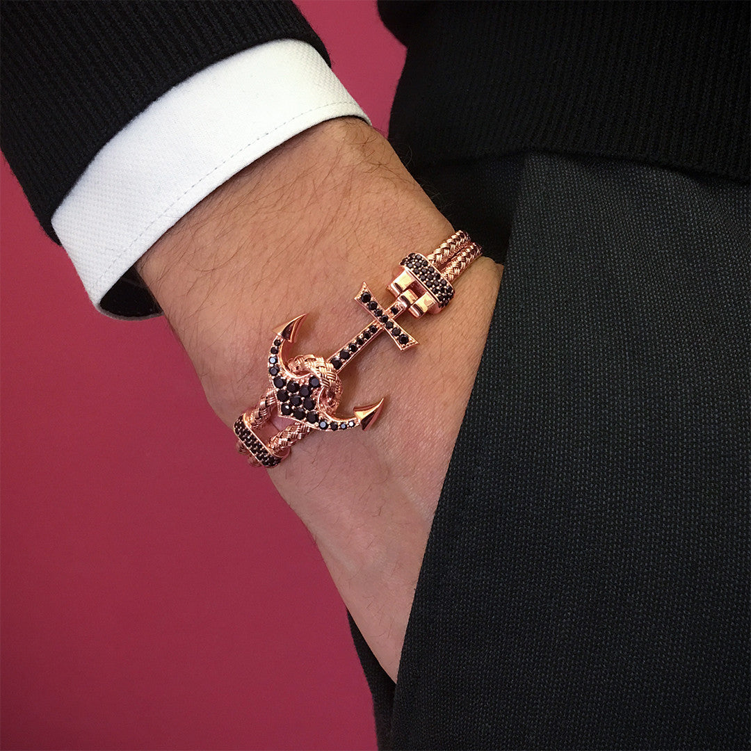 Çapa Bileklik - Braided Bangle - Atolyestone Türkiye