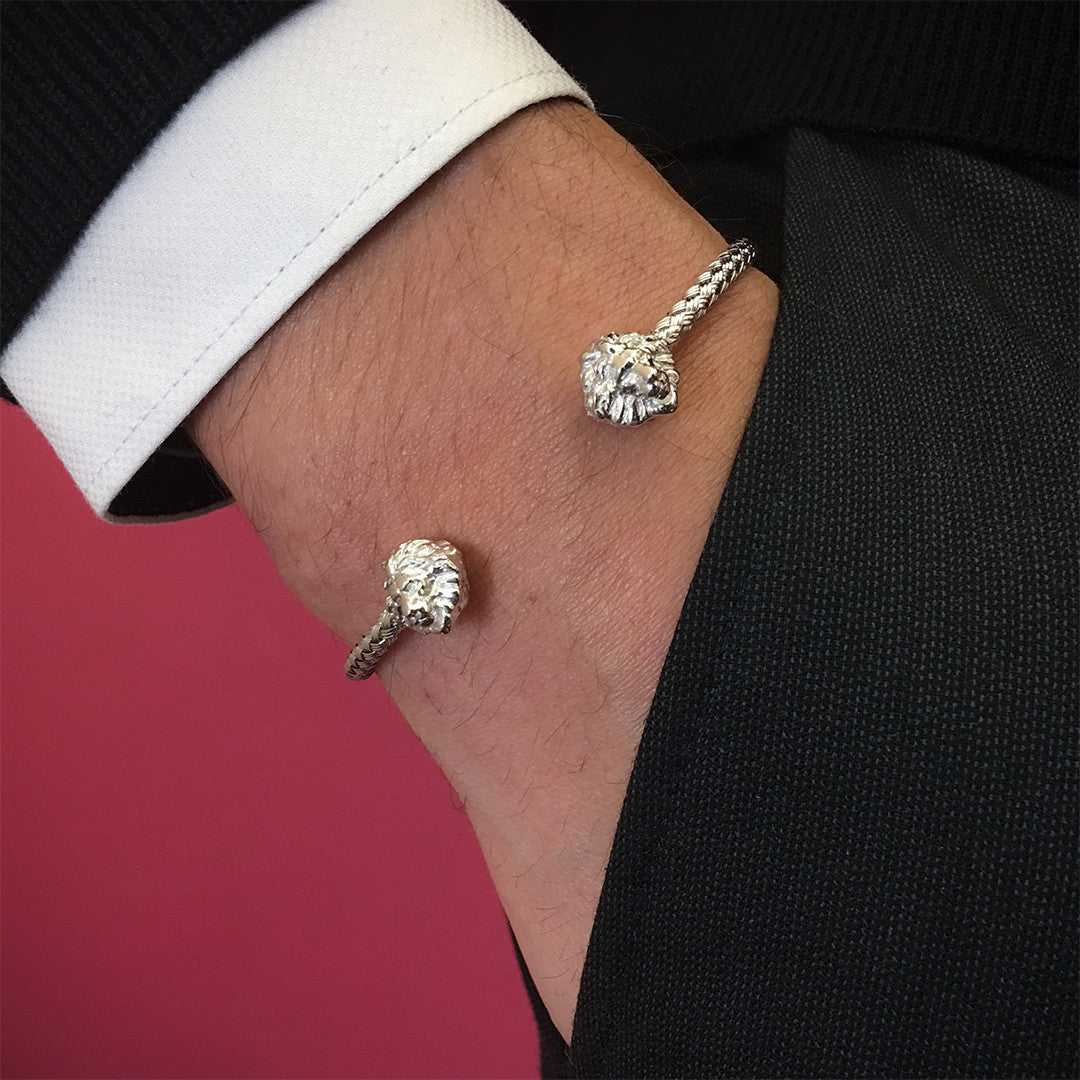 Aslan Cuff Bileklik - Braided Bangle - Atolyestone Türkiye