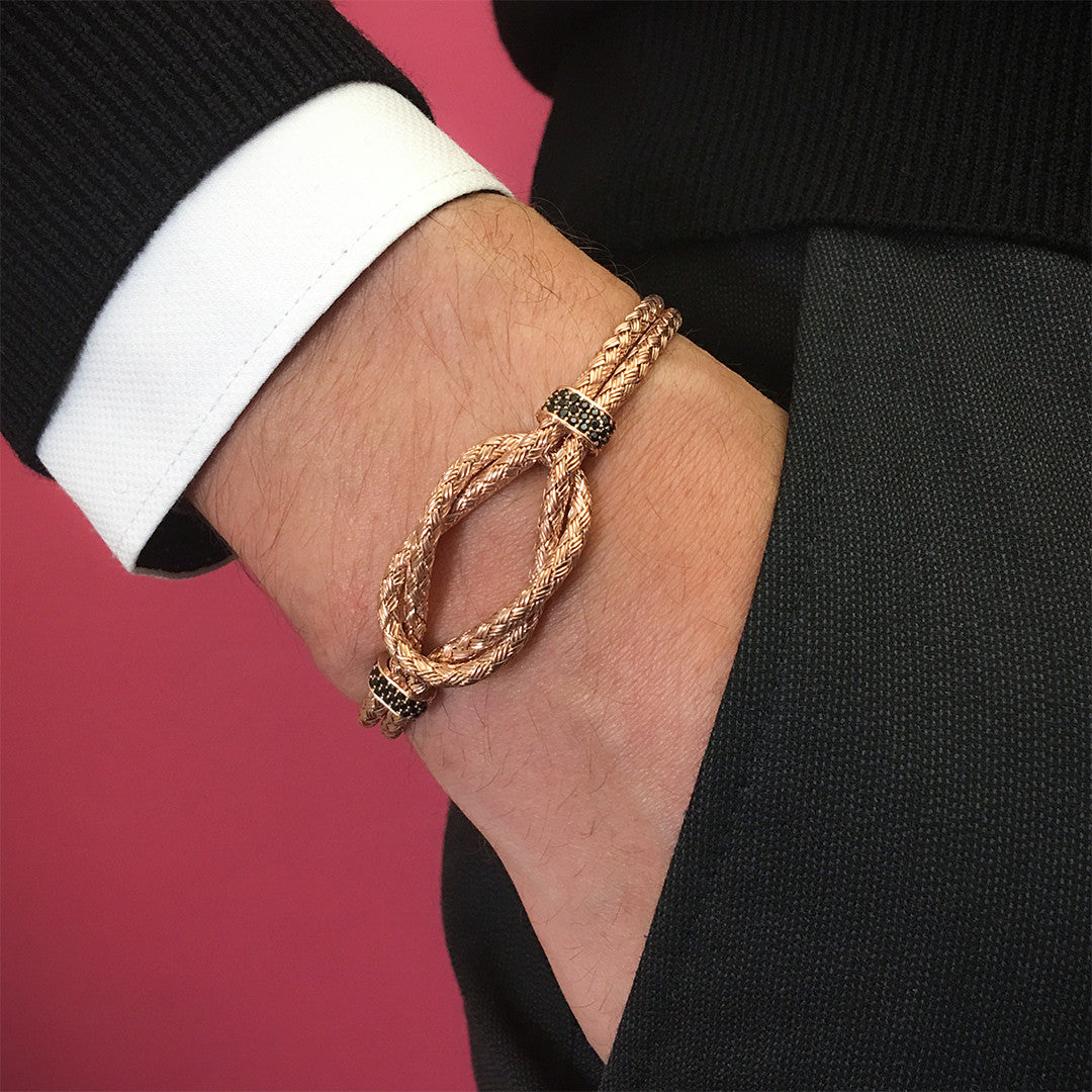 Düğüm Bİlezİk -  Braided Bangle - Atolyestone Türkiye