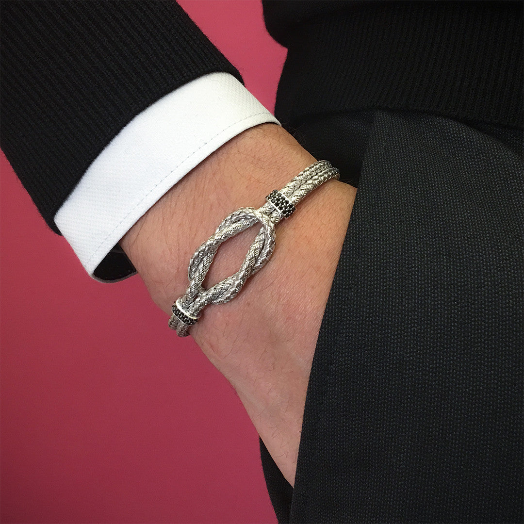 Düğüm Bİlezİk -  Braided Bangle - Atolyestone Türkiye