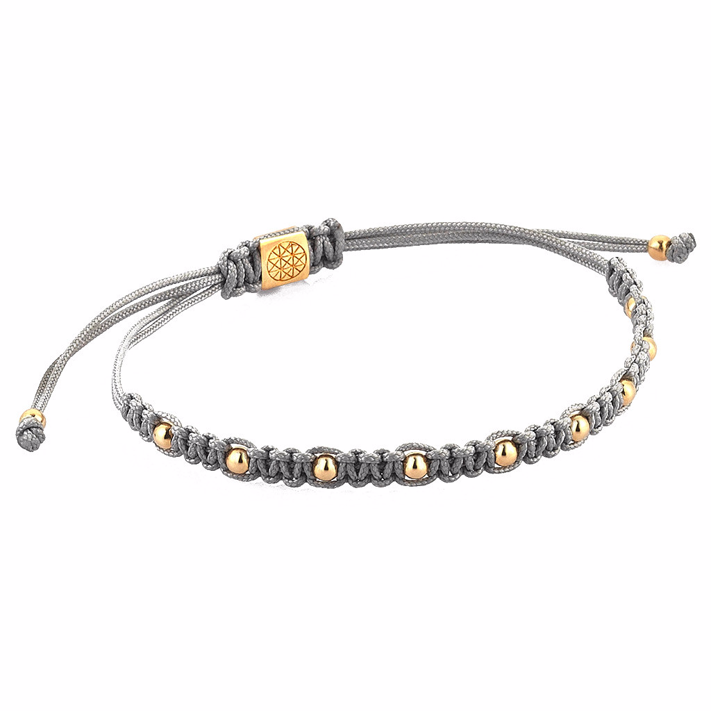 Gümüş Toplu Makrome BİLEKLİK - Macrame Bracelet - Atolyestone Türkiye