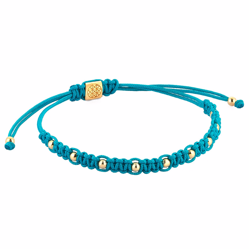 Gümüş Toplu Makrome BİLEKLİK - Macrame Bracelet - Atolyestone Türkiye