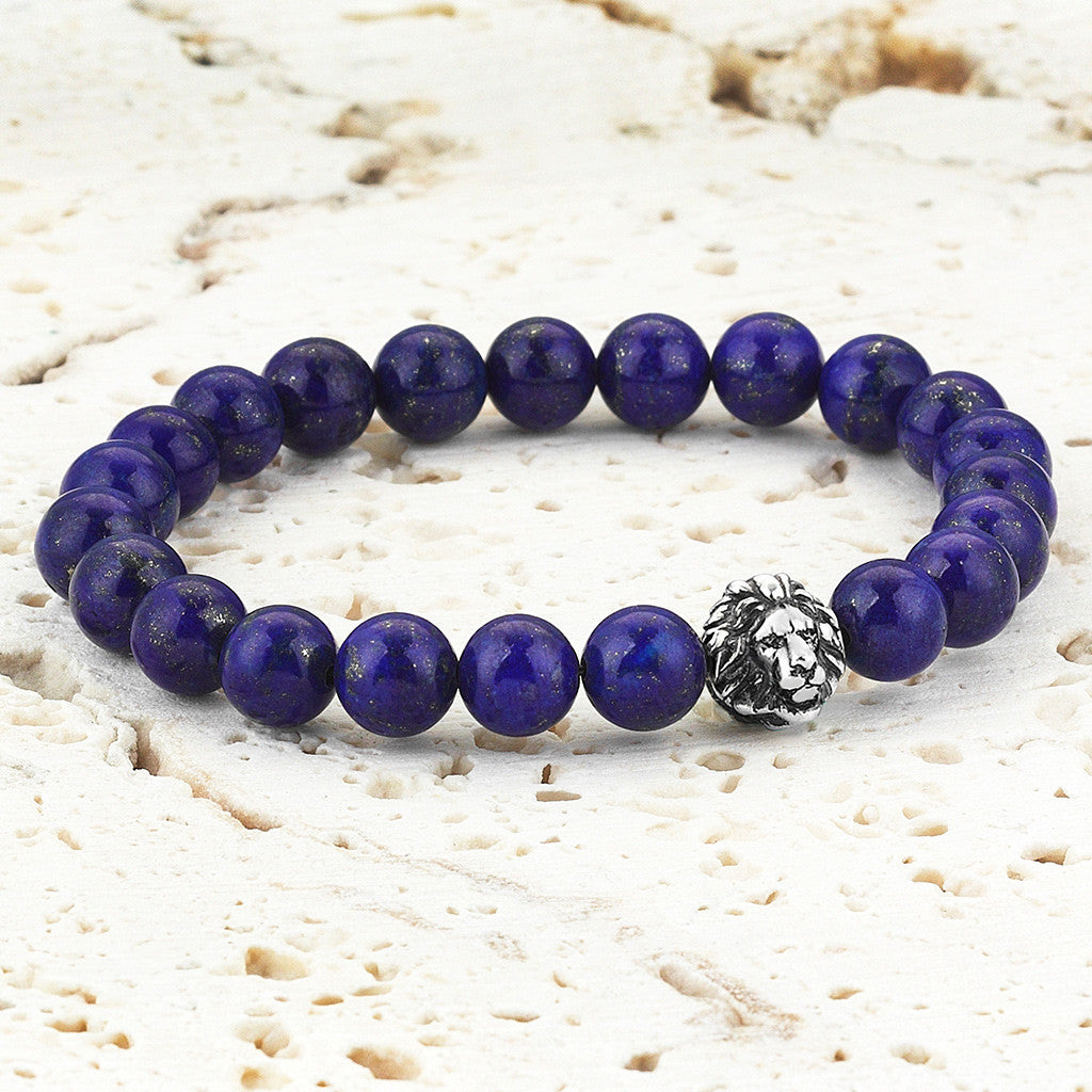 Aslan Bileklik - Lapis Lazuli - Leo Bracelet - Atolyestone Türkiye