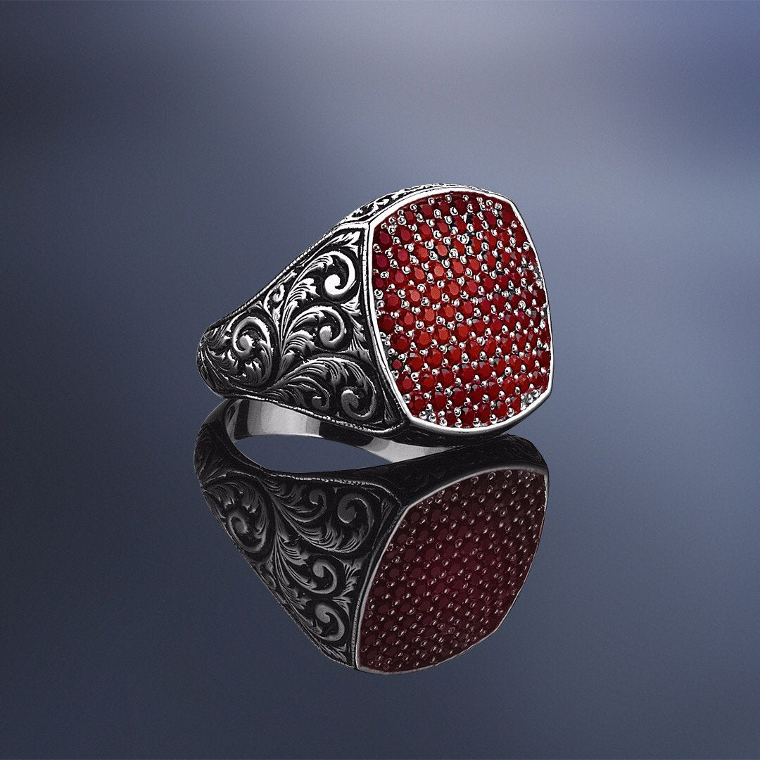 Klasik Taşlı Yüzük - - Atolyestone Türkiye