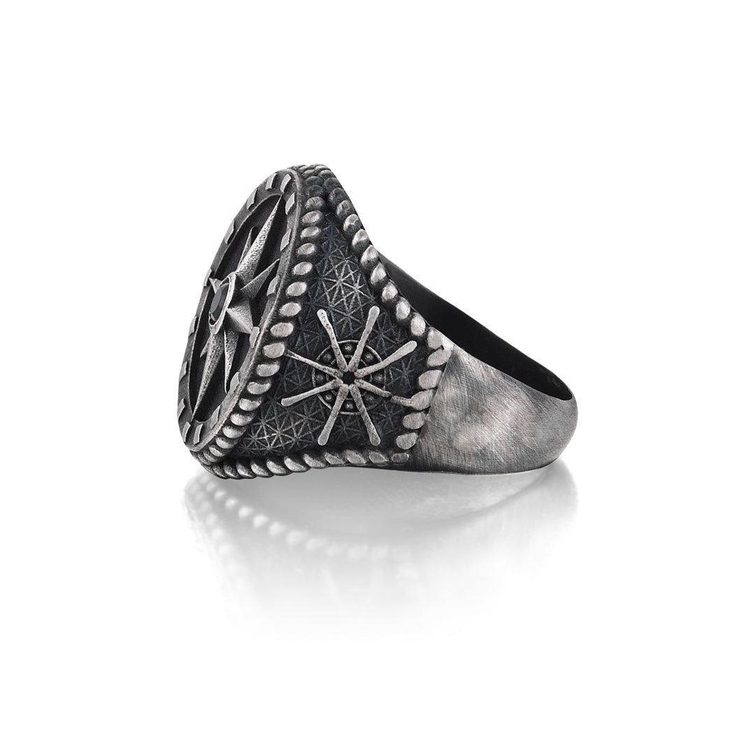Pusula Yüzük - Gümüş -   - Atolyestone Türkiye
