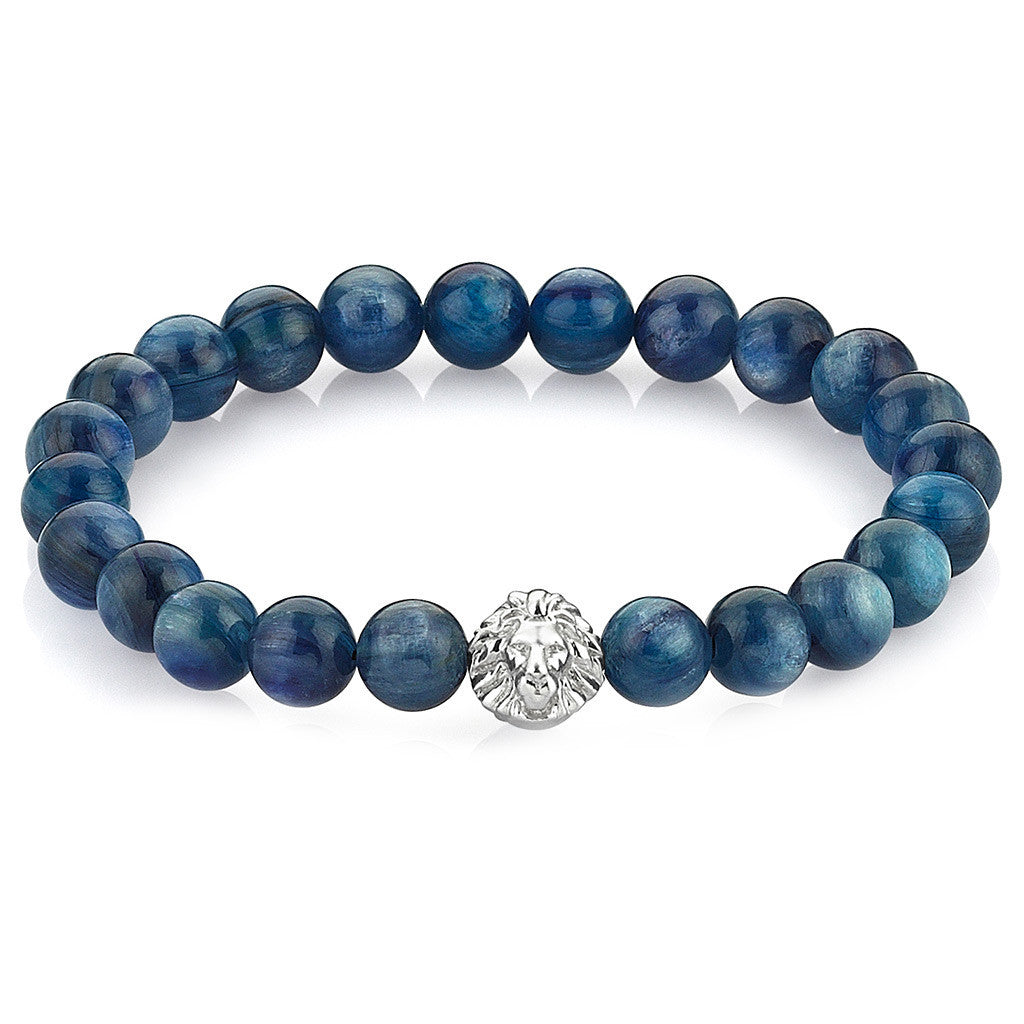 Aslan BİLEKLİK - Kyanİt -  Leo Beaded Bracelet - Atolyestone Türkiye