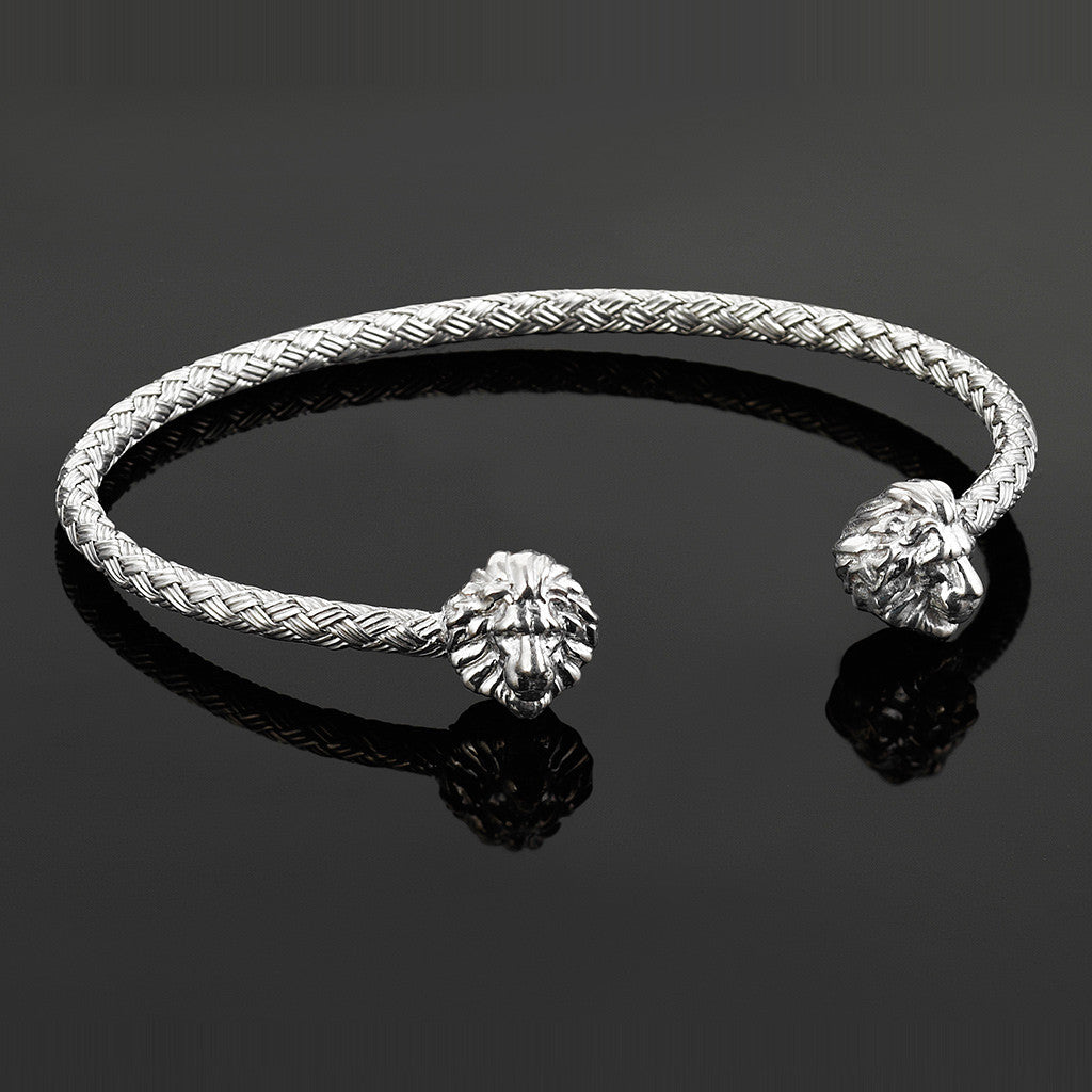 Aslan Cuff Bileklik -  Braided Bangle - Atolyestone Türkiye