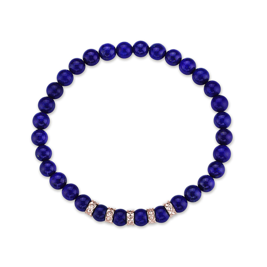 Minimal Piramit Lapis Lazuli Bileklik